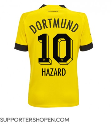 Borussia Dortmund Thorgan Hazard #10 Hemma Matchtröja Dam 2022-23 Kortärmad